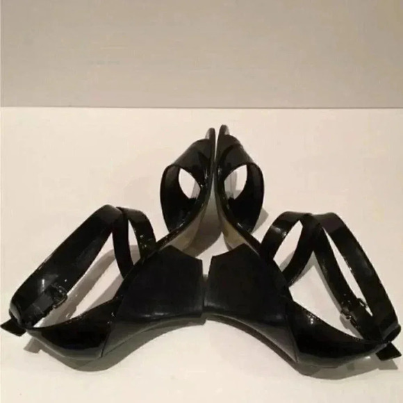 Franco Sarto Heels 7 Patent Leather Funky Chunky - Picture 6 of 8